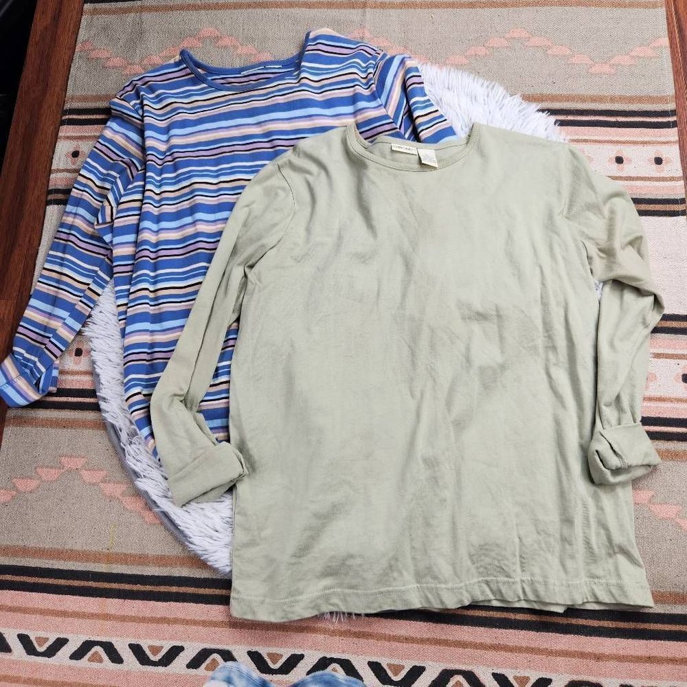 Long Sleeve Basic Tee Bundle Vintage Cherokee Sag… - image 1